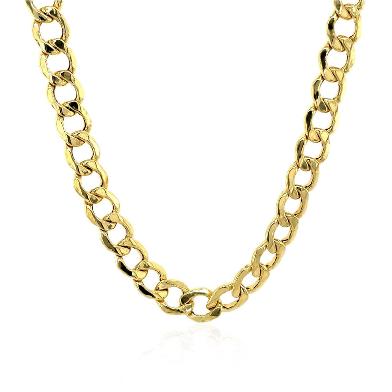 6.2mm 14k Yellow Gold Curb Chain - Premium Chains - Just $1715.99! Shop now at Pulse Designer Fashion