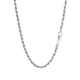 Sterling Silver 2.9mm Diamond Cut Rope Style Chain - Premium Chains - Just $132.99! Shop now at Pulse Designer Fashion