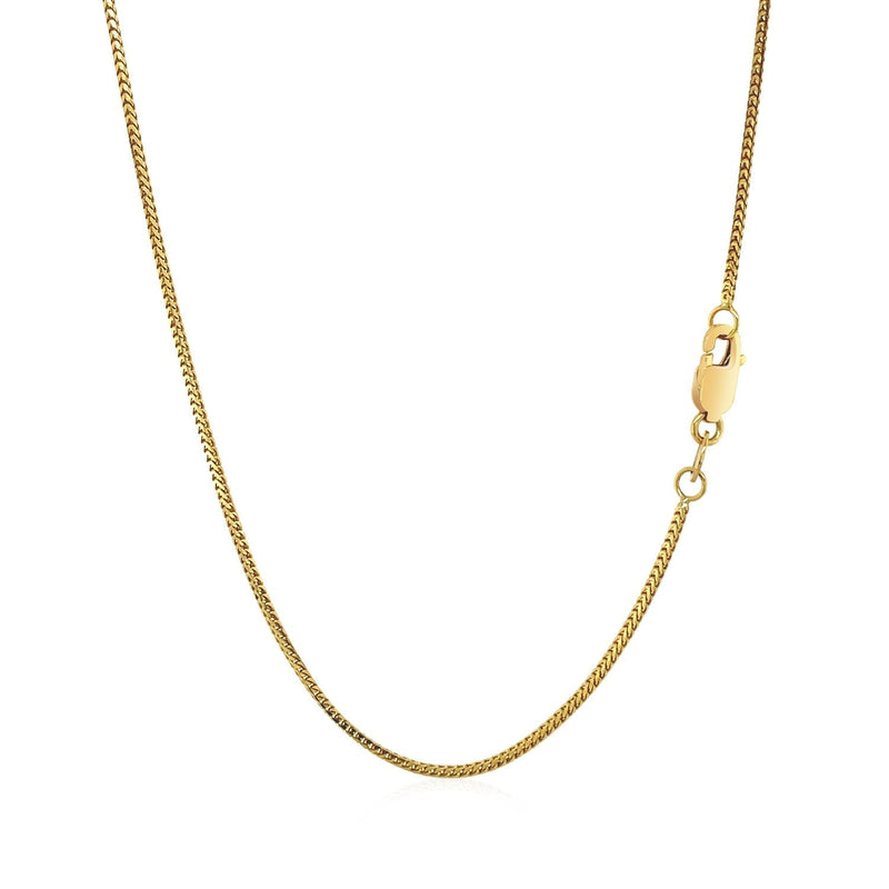 14k Yellow Gold Franco Chain 0.9mm - Premium Chains - Just $393.99! Shop now at Pulse Designer Fashion