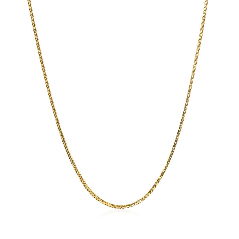 14k Yellow Gold Franco Chain 0.9mm - Premium Chains - Just $393.99! Shop now at Pulse Designer Fashion