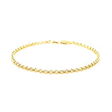 2.3mm 14k Yellow Gold Rolo Bracelet - Premium Bracelets - Just $257.99! Shop now at Pulse Designer Fashion