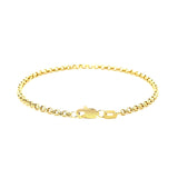 2.3mm 14k Yellow Gold Rolo Bracelet - Premium Bracelets - Just $257.99! Shop now at Pulse Designer Fashion