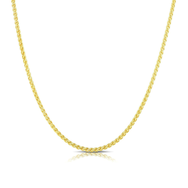 14k Yellow Gold 2.4mm Light Weight Wheat Chain - Premium Chains - Just $592.99! Shop now at Pulse Designer Fashion