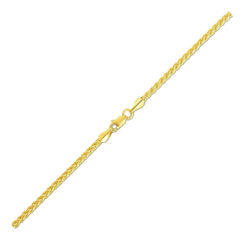 14k Yellow Gold 2.4mm Light Weight Wheat Chain - Premium Chains - Just $592.99! Shop now at Pulse Designer Fashion