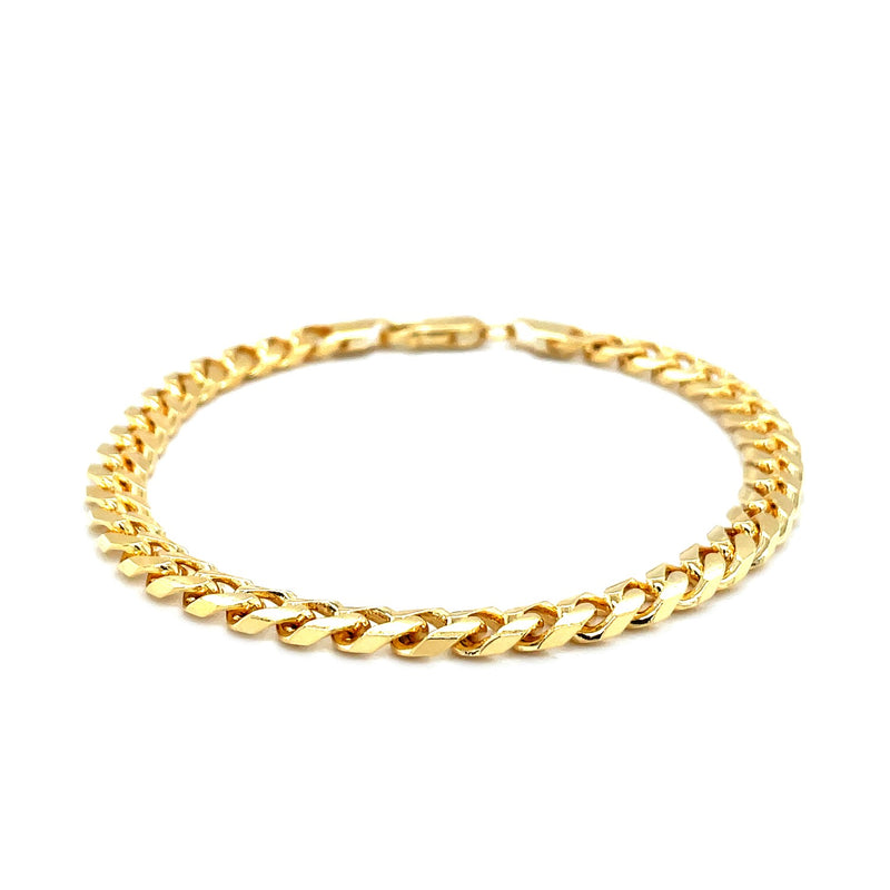 5.8mm 14k Yellow Gold Solid Miami Cuban Bracelet - Premium Bracelets - Just $3433.99! Shop now at Pulse Designer Fashion