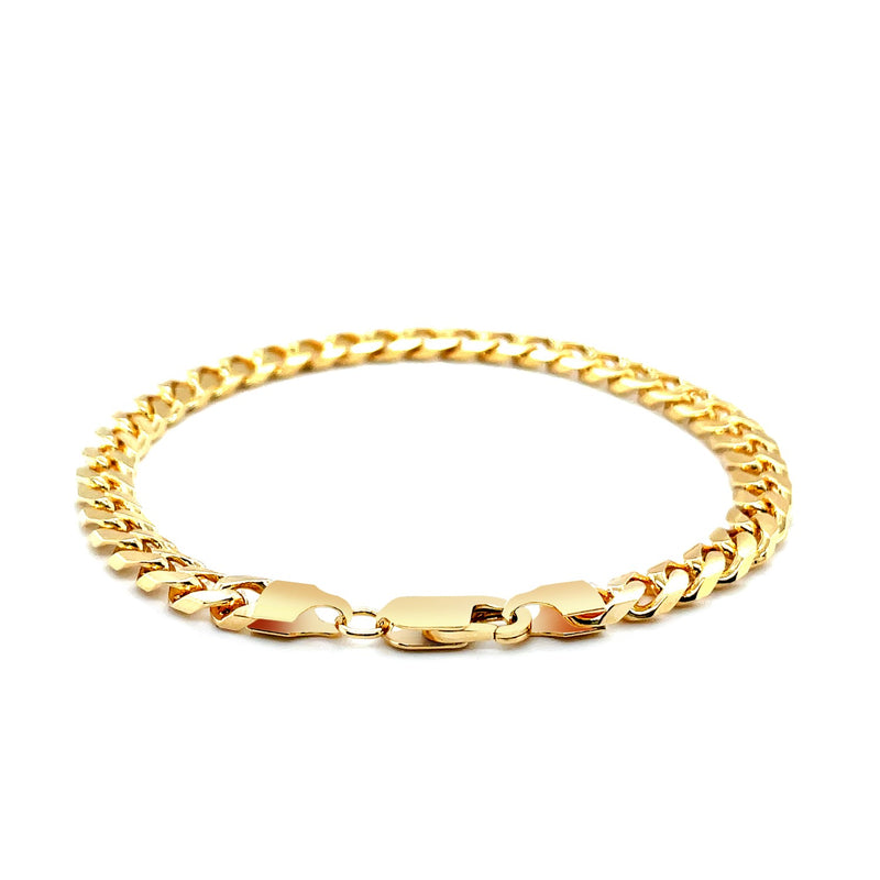 5.8mm 14k Yellow Gold Solid Miami Cuban Bracelet - Premium Bracelets - Just $3433.99! Shop now at Pulse Designer Fashion