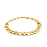 8.2mm 14k Yellow Gold Solid Curb Bracelet - Premium Bracelets - Just $2061.99! Shop now at Pulse Designer Fashion