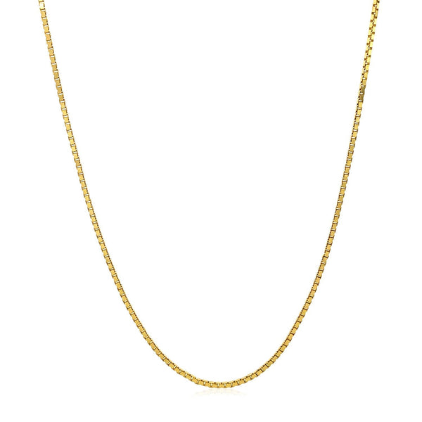 14k Yellow Gold Adjustable Box Chain 1.1mm - Premium Chains - Just $613.99! Shop now at Pulse Designer Fashion