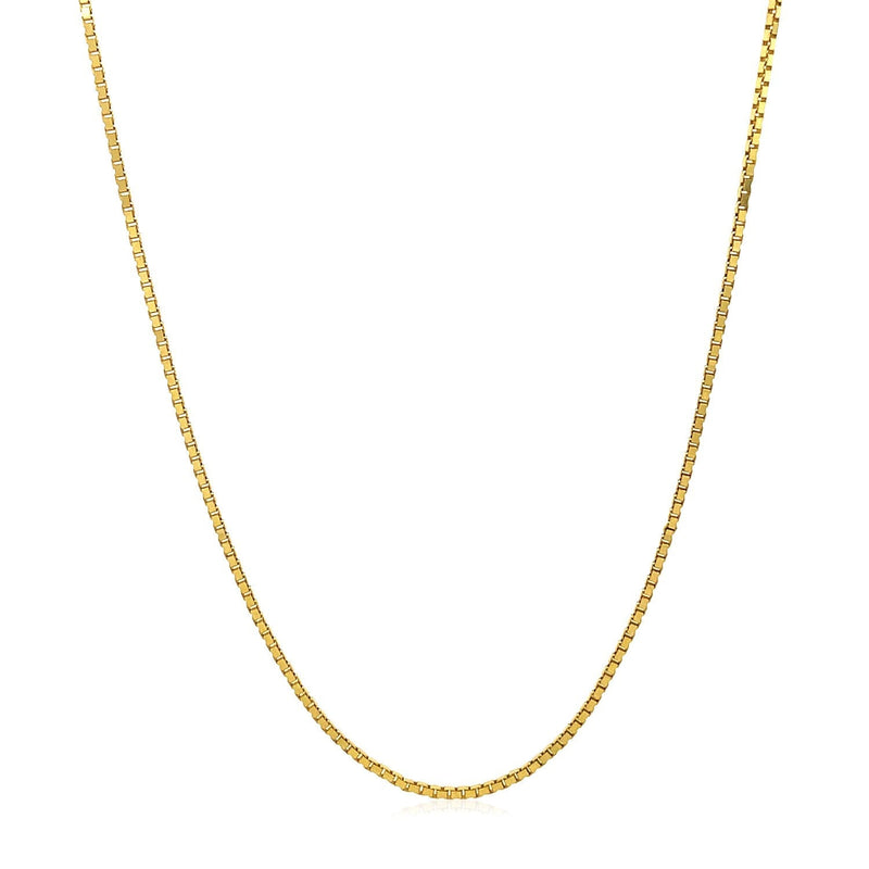 14k Yellow Gold Adjustable Box Chain 1.1mm - Premium Chains - Just $613.99! Shop now at Pulse Designer Fashion