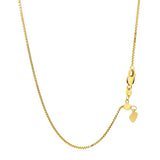 14k Yellow Gold Adjustable Box Chain 1.1mm - Premium Chains - Just $613.99! Shop now at Pulse Designer Fashion