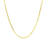 14k Yellow Gold Diamond Cut Cable Link Chain 1.5mm - Premium Chains - Just $375.99! Shop now at Pulse Designer Fashion