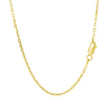 14k Yellow Gold Diamond Cut Cable Link Chain 1.5mm - Premium Chains - Just $375.99! Shop now at Pulse Designer Fashion