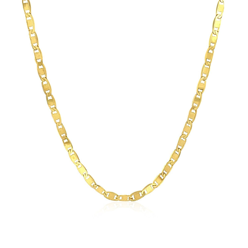 2.3mm 10k Yellow Gold Mariner Link Chain - Premium Chains - Just $337.99! Shop now at Pulse Designer Fashion