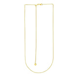 14k Yellow Gold Adjustable Wheat Chain 1.0mm - Premium Chains - Just $459.99! Shop now at Pulse Designer Fashion