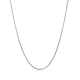 14k White Gold Adjustable Popcorn Chain 1.3mm - Premium Chains - Just $433.99! Shop now at Pulse Designer Fashion