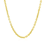 2.3mm 14k Yellow Gold Diamond Cut Cable Link Chain - Premium Chains - Just $592.99! Shop now at Pulse Designer Fashion