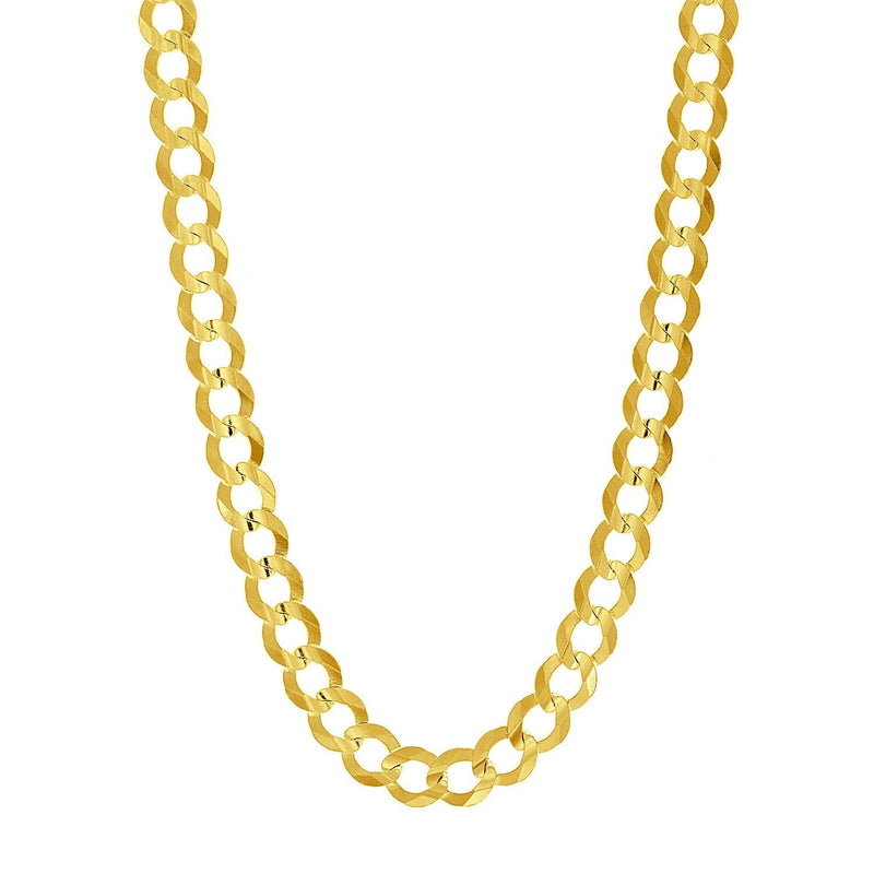 8.2mm 14k Yellow Gold Solid Curb Chain - Premium Chains - Just $4748.99! Shop now at Pulse Designer Fashion