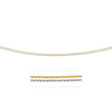 14k Two-Tone Double Strand Cable Pendant Chain 1.1mm - Premium Chains - Just $470.99! Shop now at Pulse Designer Fashion