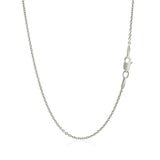 14k White Gold Lite Forsantina Cable Link Chain 1.5mm - Premium Chains - Just $206.99! Shop now at Pulse Designer Fashion