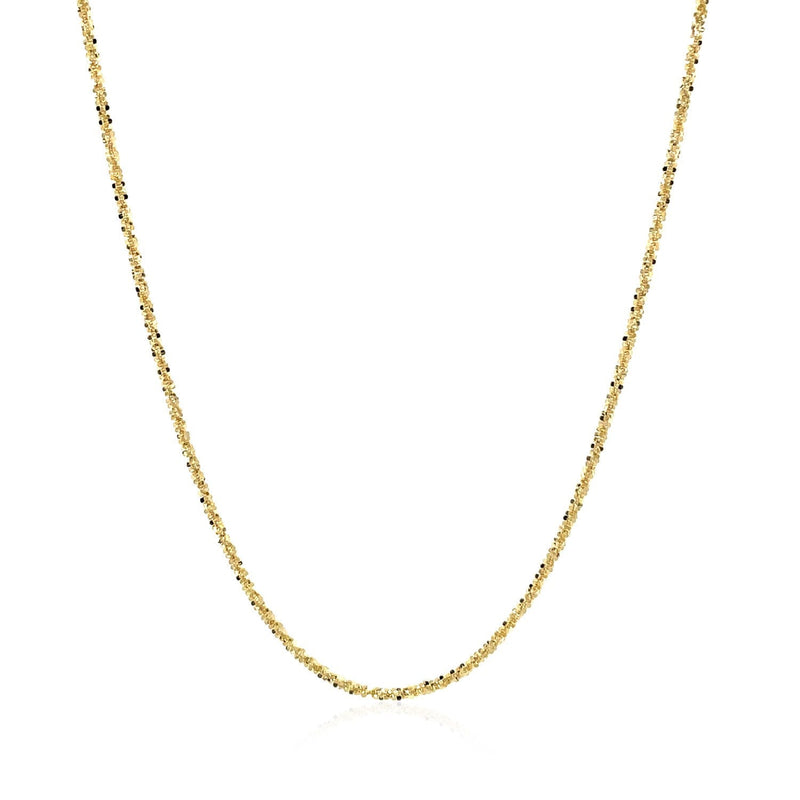 14k Yellow Gold Sparkle Chain 1.1mm - Premium Chains - Just $267.99! Shop now at Pulse Designer Fashion