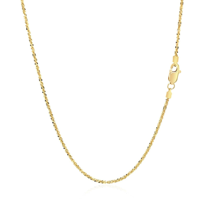 14k Yellow Gold Sparkle Chain 1.1mm - Premium Chains - Just $267.99! Shop now at Pulse Designer Fashion