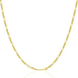 14k Yellow Gold Solid Figaro Chain 1.9mm - Premium Chains - Just $399.99! Shop now at Pulse Designer Fashion