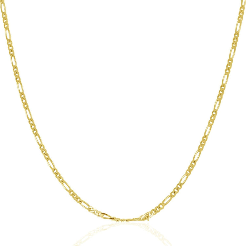 14k Yellow Gold Solid Figaro Chain 1.9mm - Premium Chains - Just $399.99! Shop now at Pulse Designer Fashion