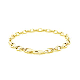 4.6mm 14k Yellow Gold Oval Rolo Bracelet - Premium Bracelets - Just $567.99! Shop now at Pulse Designer Fashion