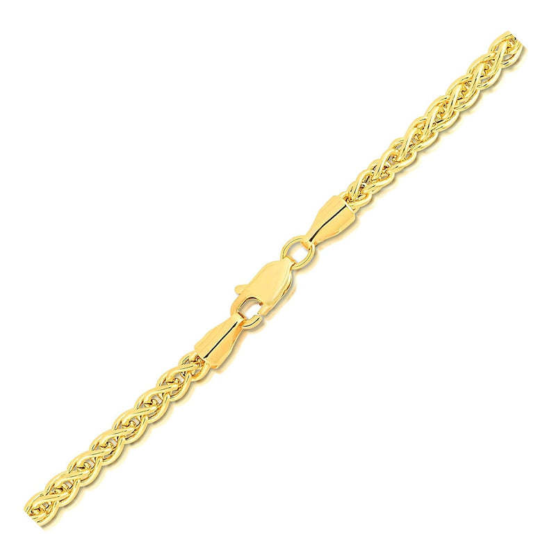 14k Yellow Gold 3.3mm Light Weight Wheat Chain - Premium Chains - Just $1190.99! Shop now at Pulse Designer Fashion