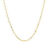 14k Yellow Gold Singapore Chain 1.5mm - Premium Chains - Just $200.99! Shop now at Pulse Designer Fashion