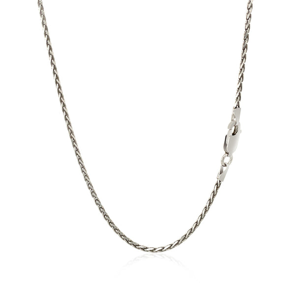 Sterling Silver Rhodium Plated Wheat Chain 1.5mm - Premium Chains - Just $37.99! Shop now at Pulse Designer Fashion