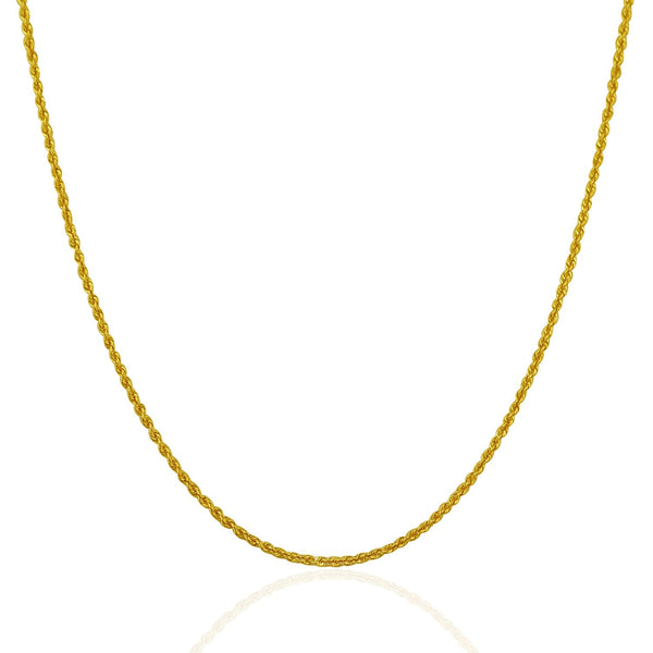 14k Yellow Gold Solid Rope Chain 1.25mm - Premium Chains - Just $440.99! Shop now at Pulse Designer Fashion