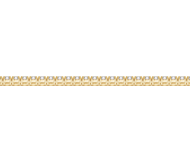 14k Yellow Gold Round Diamond Tennis Bracelet (3 cttw) - Premium Bracelets - Just $8505.99! Shop now at Pulse Designer Fashion