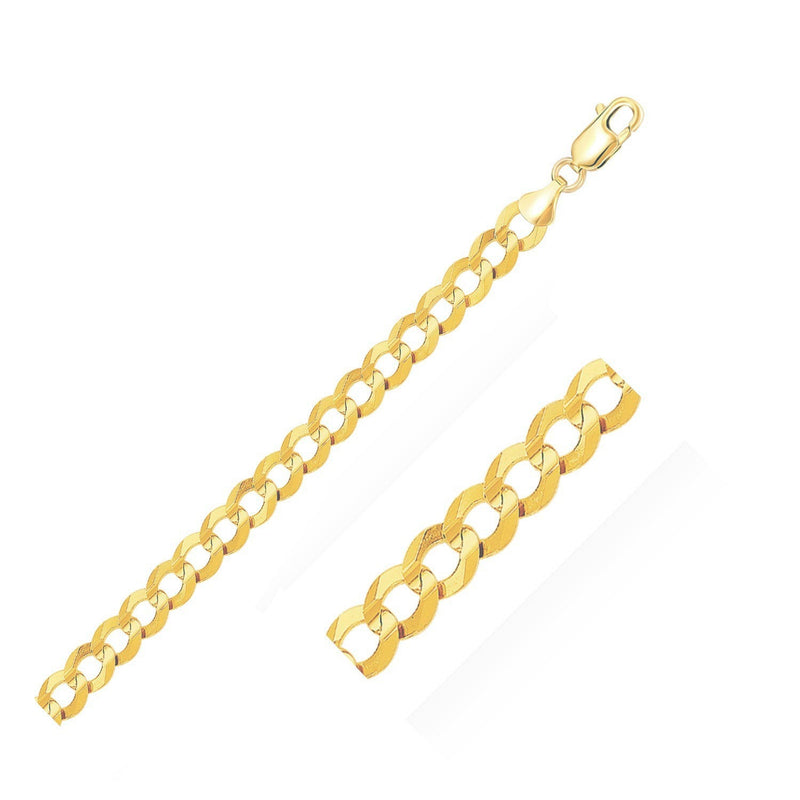 14k Yellow Gold Solid Curb Chain 10.0mm - Premium Chains - Just $6023.99! Shop now at Pulse Designer Fashion