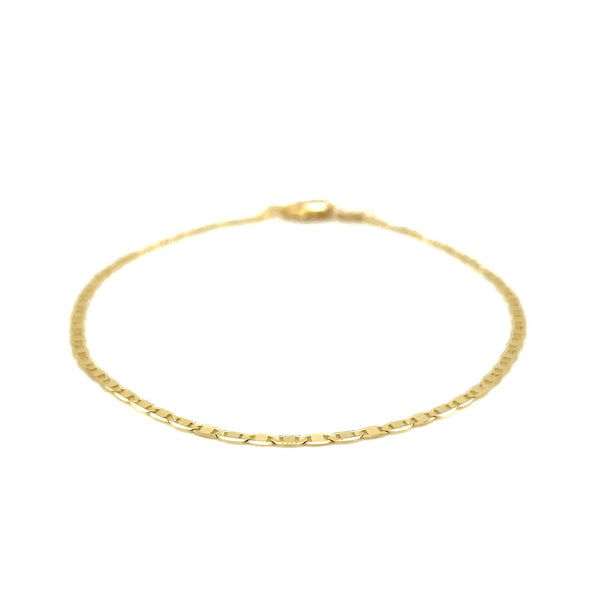 10k Yellow Gold Mariner Link Bracelet 1.7mm - Premium Bracelets - Just $139.99! Shop now at Pulse Designer Fashion