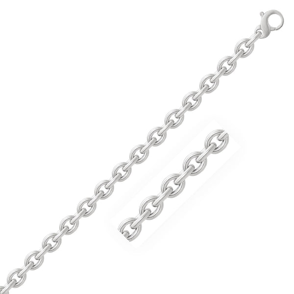 14k White Gold Polished Cable Motif Bracelet - Premium Bracelets - Just $1323.99! Shop now at Pulse Designer Fashion