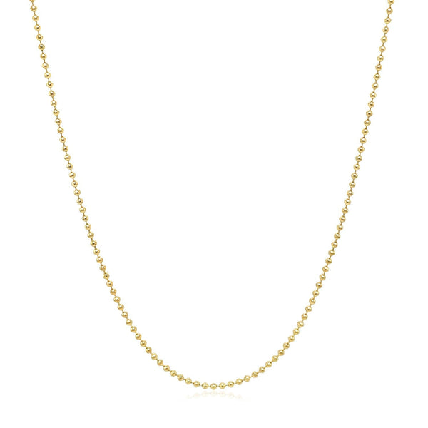 14k Yellow Gold Bead Chain 1.0mm - Premium Chains - Just $283.99! Shop now at Pulse Designer Fashion