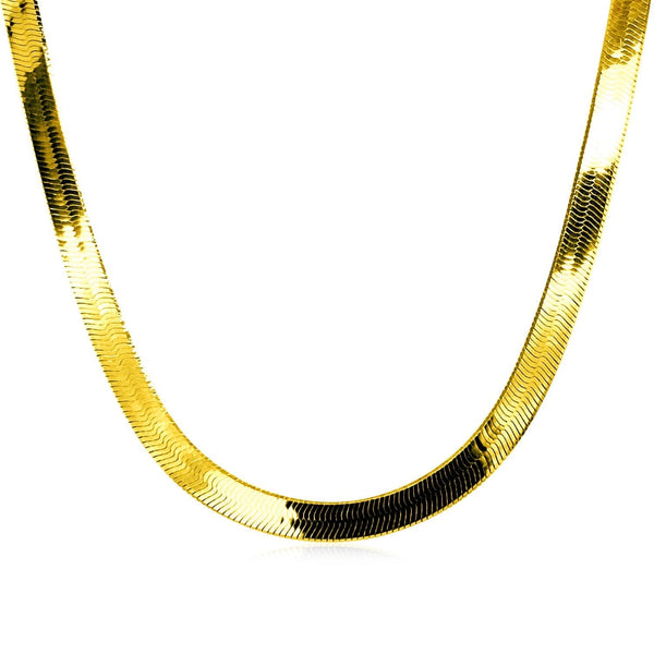 4.0mm 14k Yellow Gold Super Flex Herringbone Chain - Premium Chains - Just $889.99! Shop now at Pulse Designer Fashion