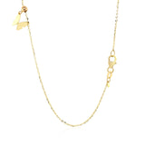 14k Yellow Gold 18 inch Necklace with Polished Butterfly Pendants - Premium Necklaces - Just $849.99! Shop now at Pulse Designer Fashion