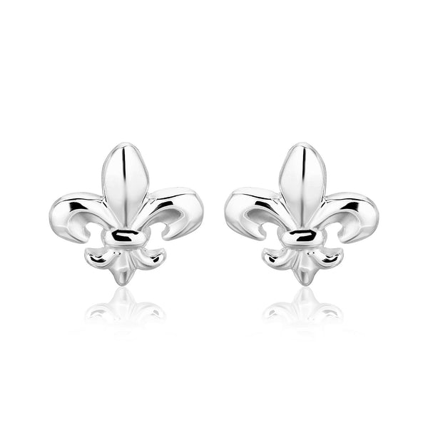 Sterling Silver Fluer De Lis Earrings - Premium Earrings - Just $24.99! Shop now at Pulse Designer Fashion