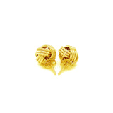 Love Knot Post Earrings in 14k Yellow Gold - Premium Earrings - Just $306.99! Shop now at Pulse Designer Fashion