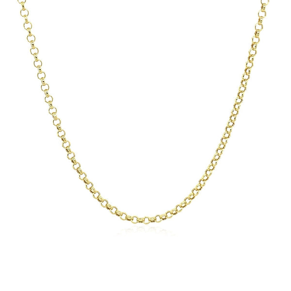 14k Yellow Gold Rolo Chain 1.9mm - Premium Chains - Just $276.99! Shop now at Pulse Designer Fashion