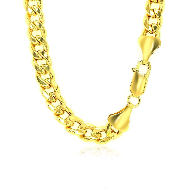 6.5mm 10k Yellow Gold Light Miami Cuban Chain - Premium Chains - Just $2816.99! Shop now at Pulse Designer Fashion