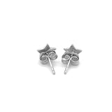 14k White Gold Post Earrings with Stars - Premium Earrings - Just $185.99! Shop now at Pulse Designer Fashion