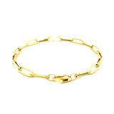 14K Yellow Gold Bold Paperclip Chain Bracelet - Premium Bracelets - Just $417.99! Shop now at Pulse Designer Fashion