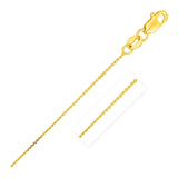 14k Yellow Gold Cable Link Chain 0.5mm - Premium Chains - Just $194.99! Shop now at Pulse Designer Fashion