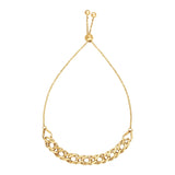 Adjustable Chain Bracelet in 14k Yellow Gold - Premium Bracelets - Just $451.99! Shop now at Pulse Designer Fashion