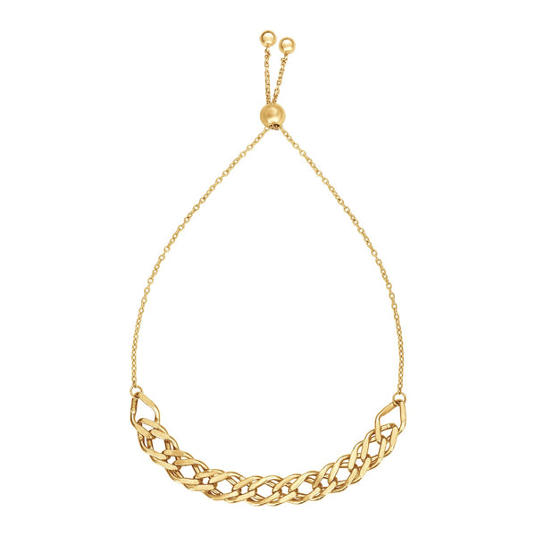 Adjustable Chain Bracelet in 14k Yellow Gold - Premium Bracelets - Just $451.99! Shop now at Pulse Designer Fashion