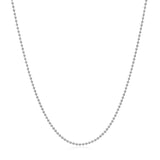 14k White Gold Bead Chain 1.0mm - Premium Chains - Just $288.99! Shop now at Pulse Designer Fashion