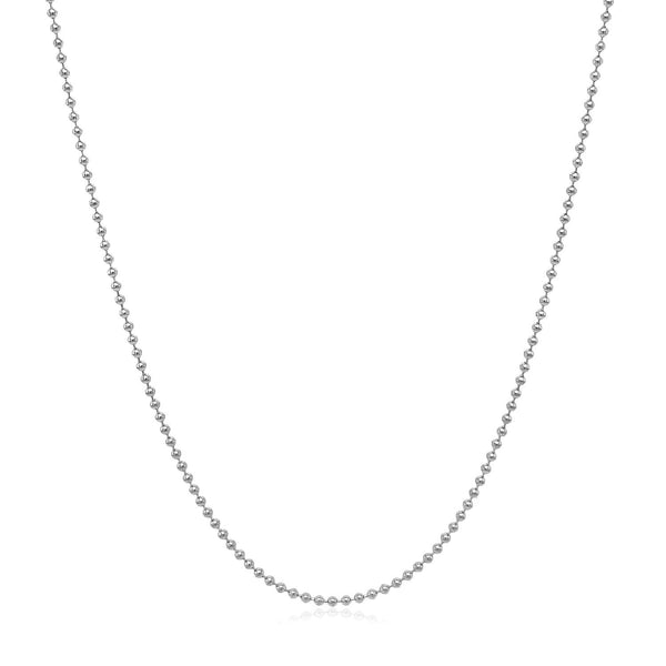 14k White Gold Bead Chain 1.0mm - Premium Chains - Just $288.99! Shop now at Pulse Designer Fashion